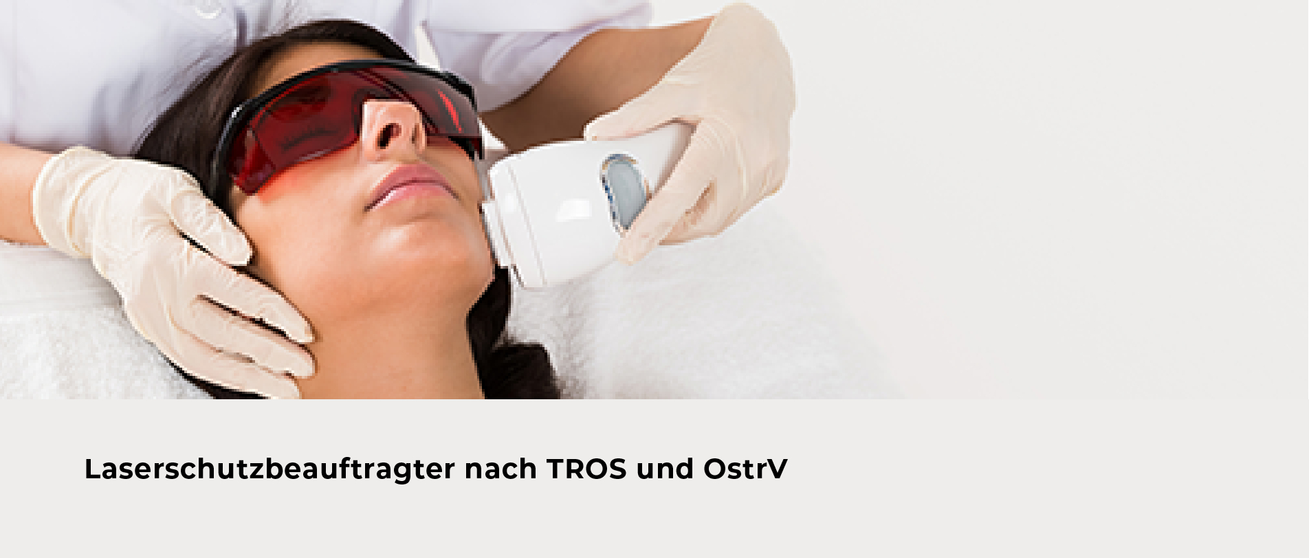 Laserschutzbeauftragter nach OStrV und TROS Laserschutzbeauftragter nach OStrV und TROS